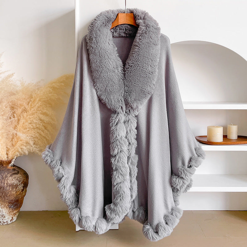 Aurelia | Fur Cape Shawl