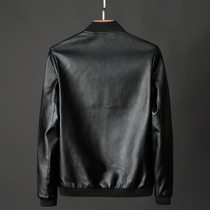 Lorenzo Leather Bomber Jacket