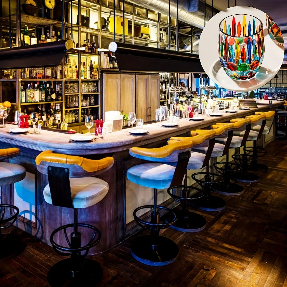 Da Vinci's Hand Painted Glasses