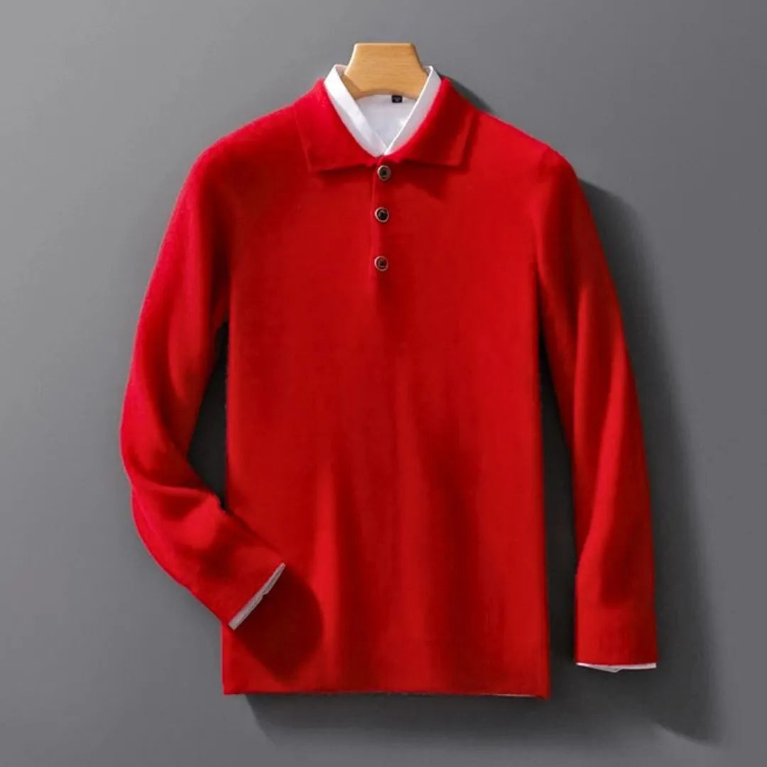 Renard Cashmere Knit Polo