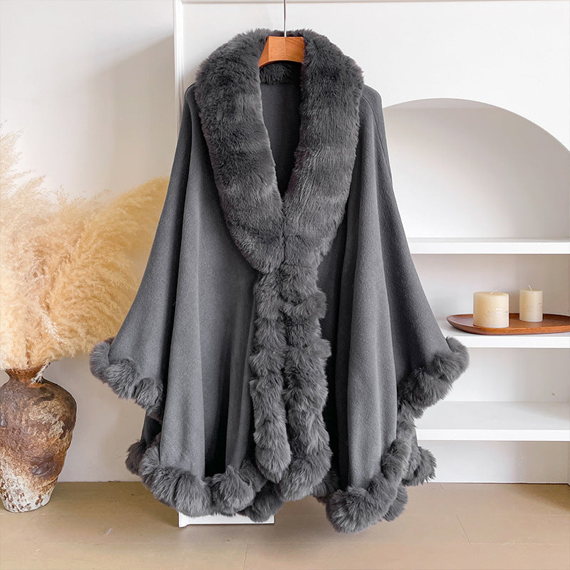 Aurelia | Fur Cape Shawl