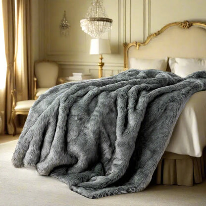 LuxeFur Throw Blanket