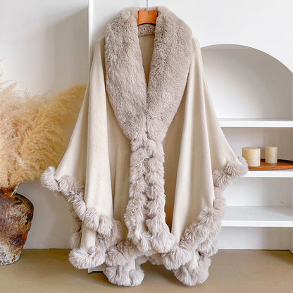Aurelia | Fur Cape Shawl