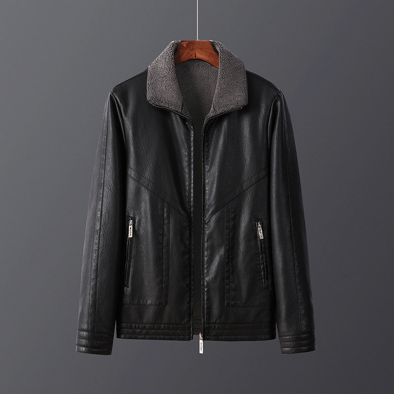 Maverick | Fleece-Lined Leather Jacket