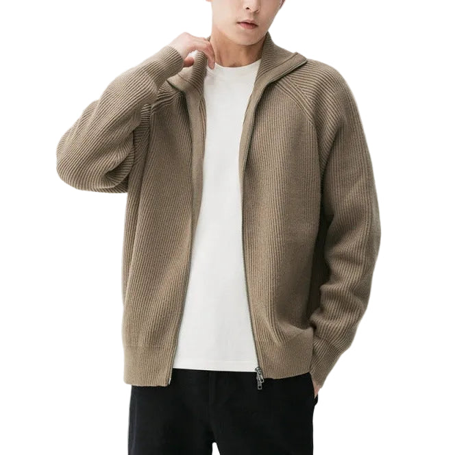 Aspen | Ribbed Zip-Up Sweater