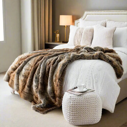 LuxeFur Throw Blanket