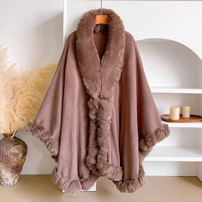 Aurelia | Fur Cape Shawl