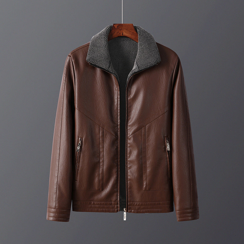 Maverick | Fleece-Lined Leather Jacket