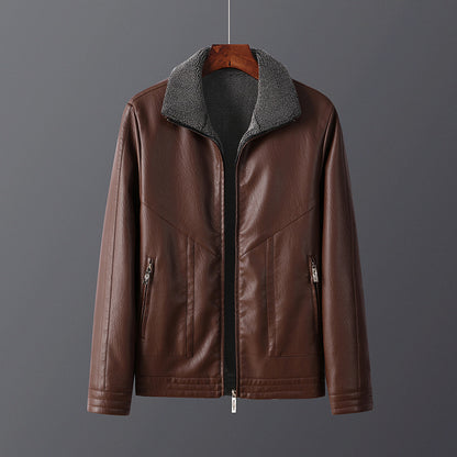 Maverick | Fleece-Lined Leather Jacket