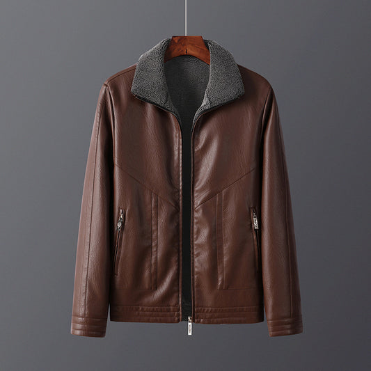 Maverick | Fleece-Lined Leather Jacket