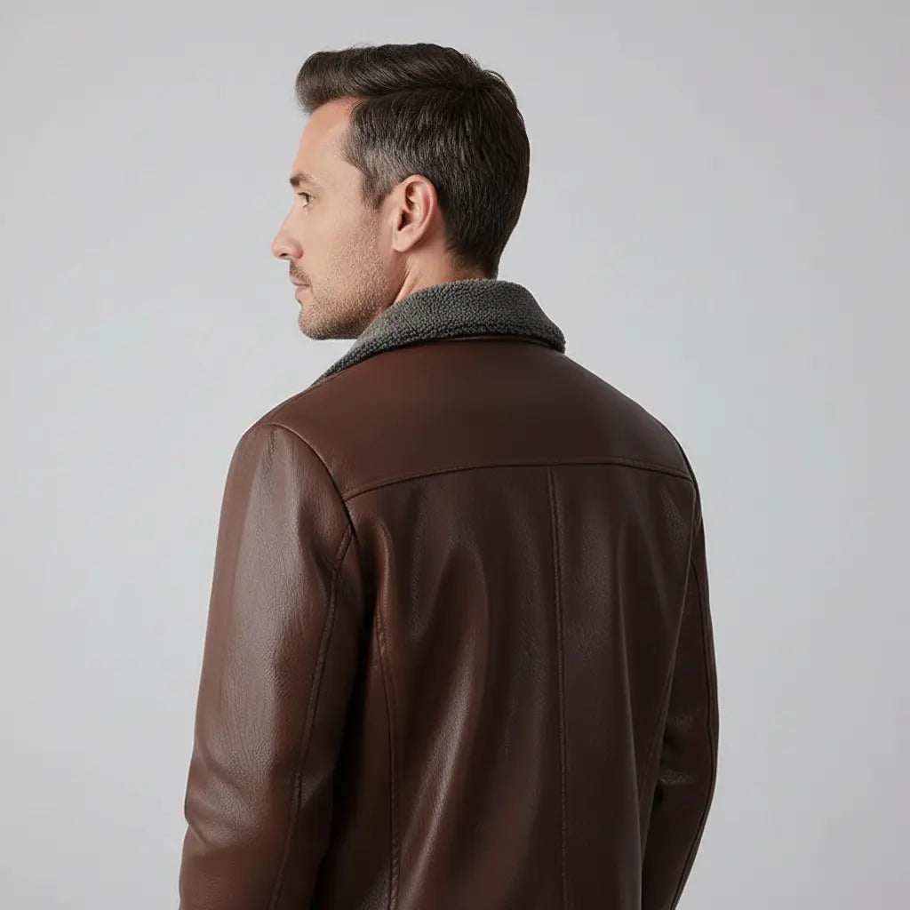 Maverick | Fleece-Lined Leather Jacket
