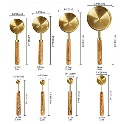 Golden Measuring Set