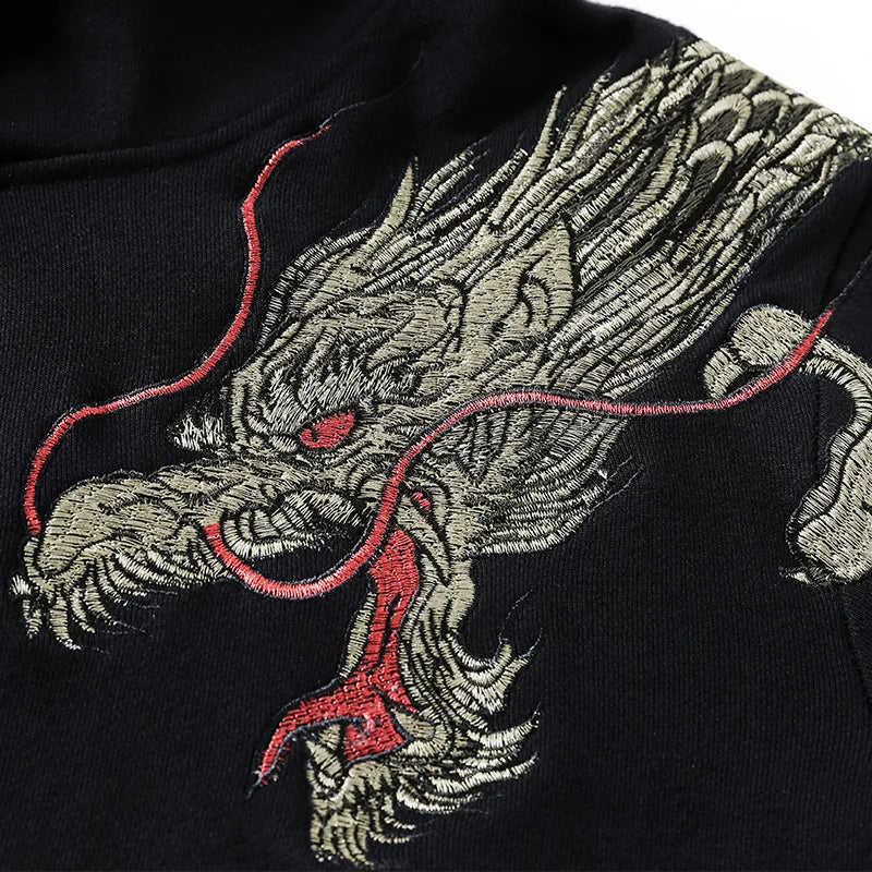 Enjin Dragon Embroidered Hoodie