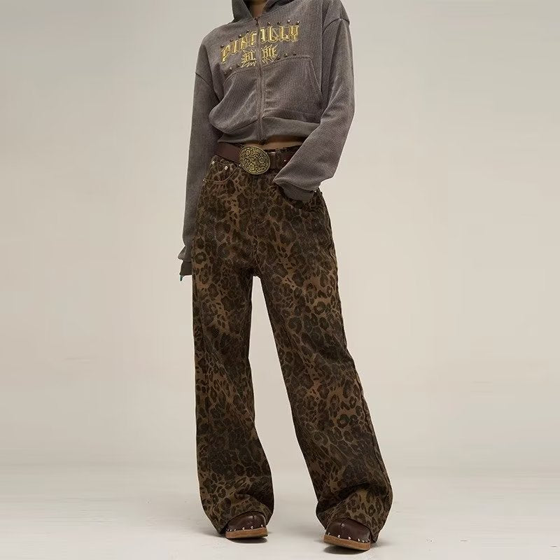 Panthera Leopard Print Jeans