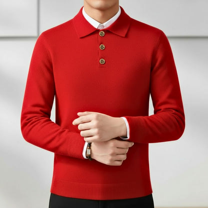 Renard Cashmere Knit Polo