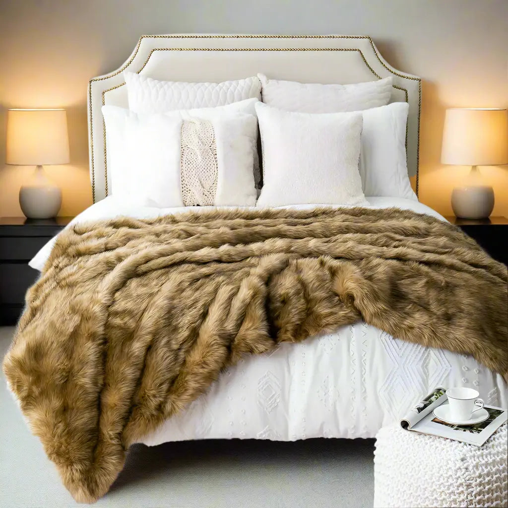 LuxeFur Throw Blanket