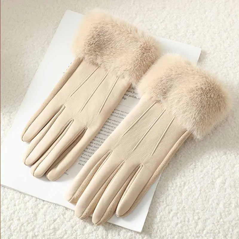 Isla | Winter Leather Gloves
