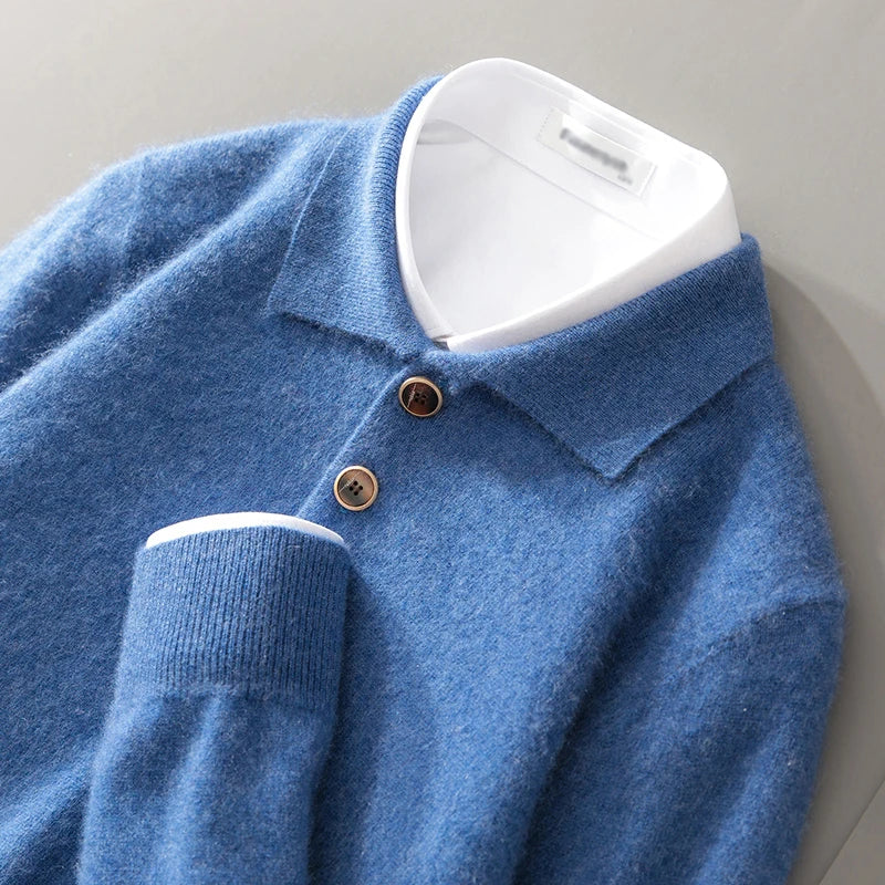 Renard Cashmere Knit Polo