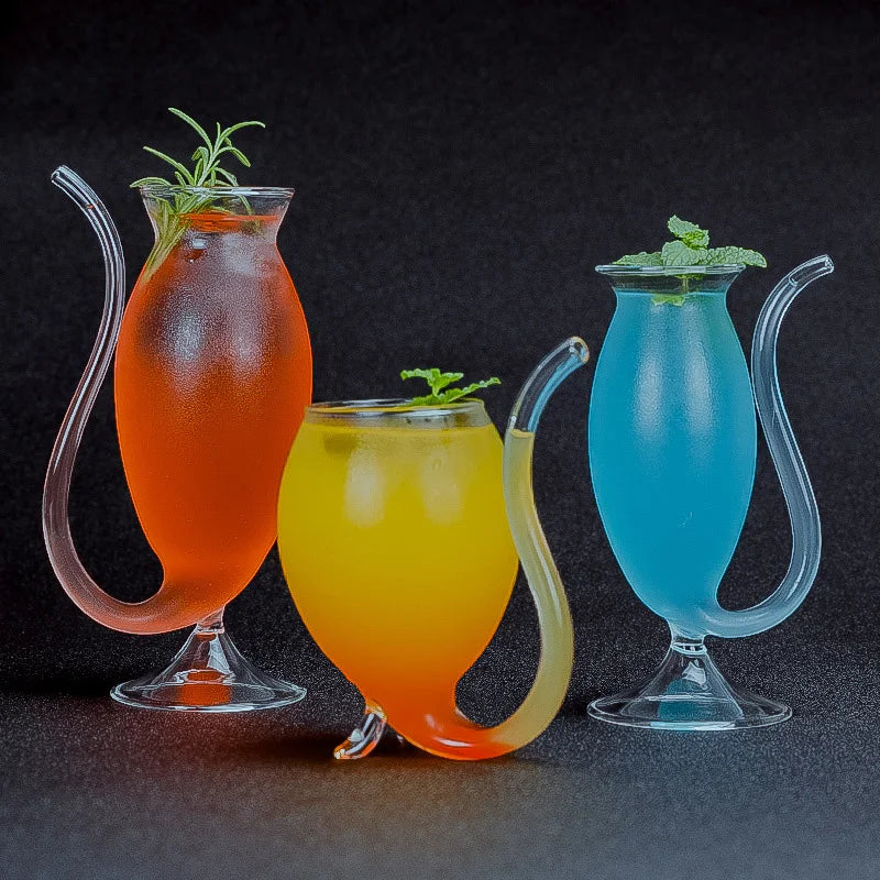 Twisted Spirals Cocktail Glasses