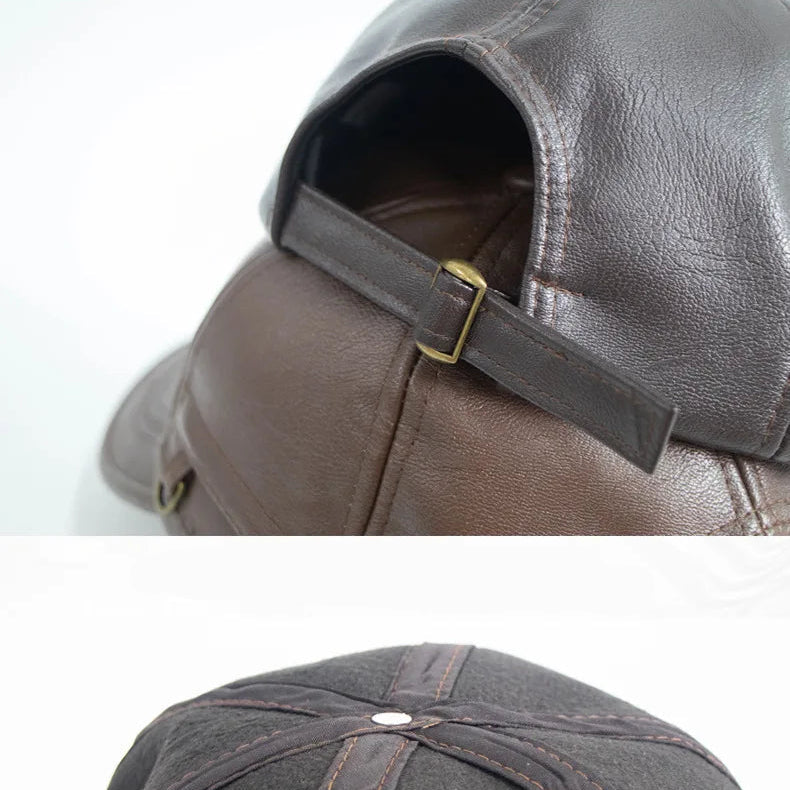 Vance | Vintage Leather Cap