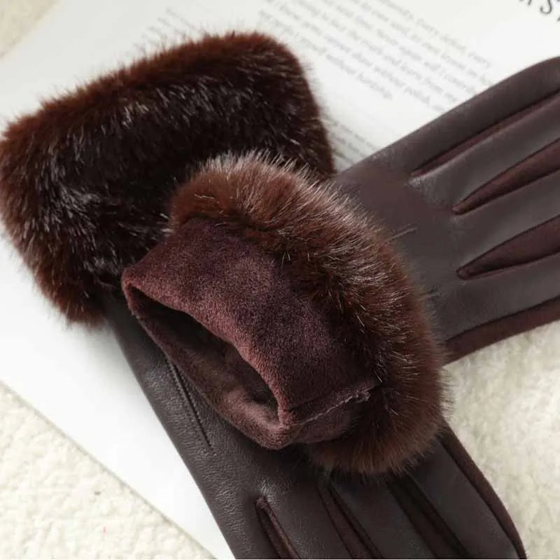 Isla | Winter Leather Gloves