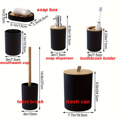 BambooBliss Bathroom Set (6pc)