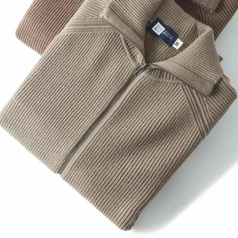 Aspen | Ribbed Zip-Up Sweater