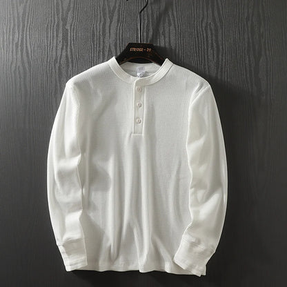 Rowan | Premium Waffle Knit Henley