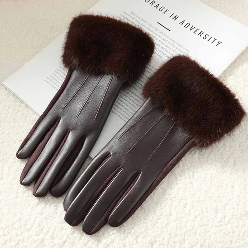 Isla | Winter Leather Gloves
