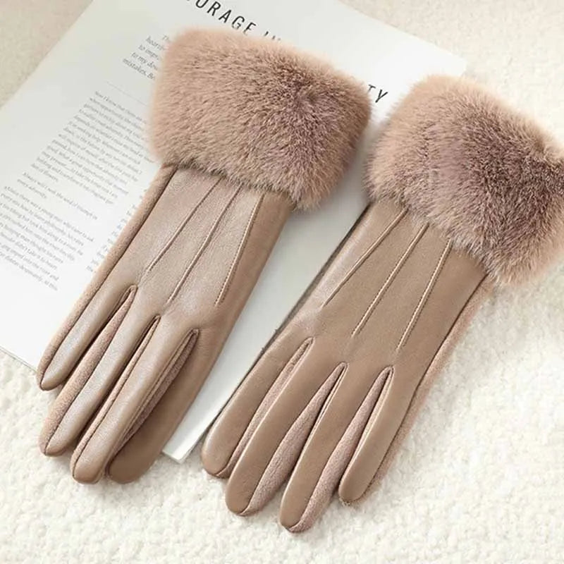 Isla | Winter Leather Gloves