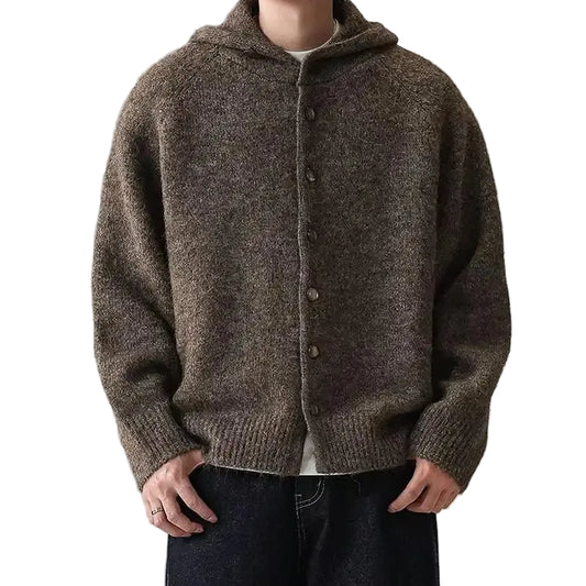 Hudson | Premium Wool Knit Hooded Cardigan