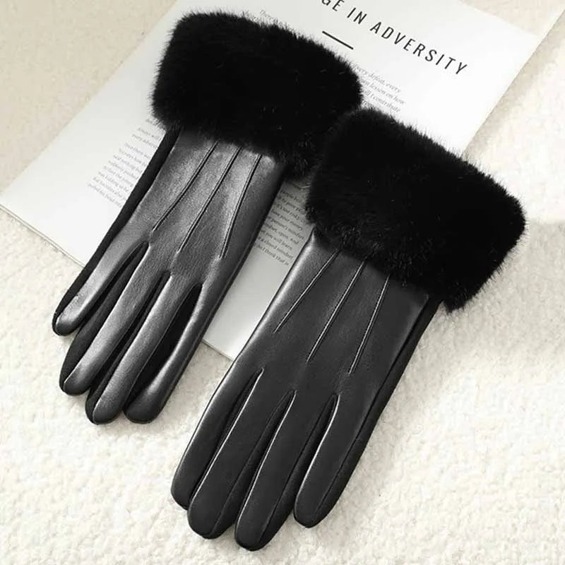 Isla | Winter Leather Gloves