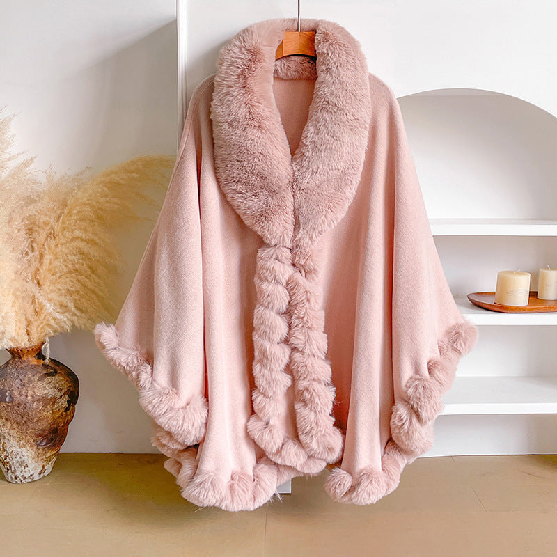 Aurelia | Fur Cape Shawl
