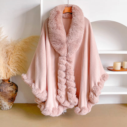 Aurelia | Fur Cape Shawl