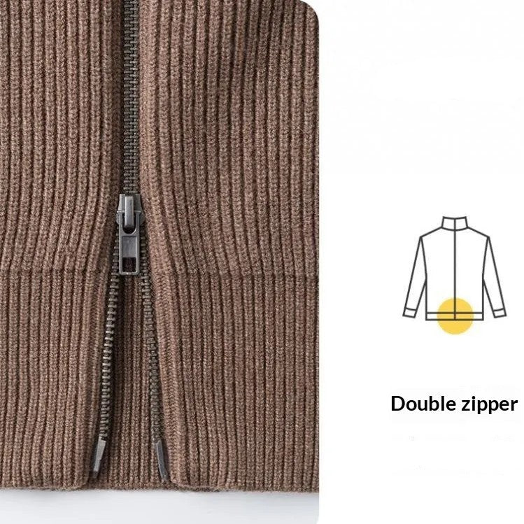 Aspen | Ribbed Zip-Up Sweater