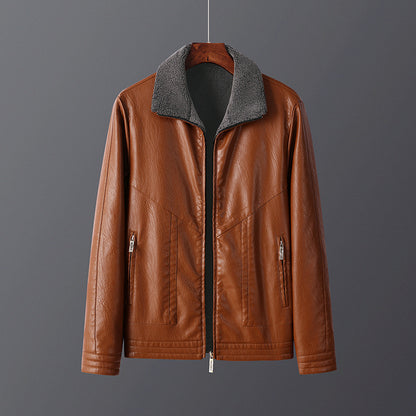 Maverick | Fleece-Lined Leather Jacket