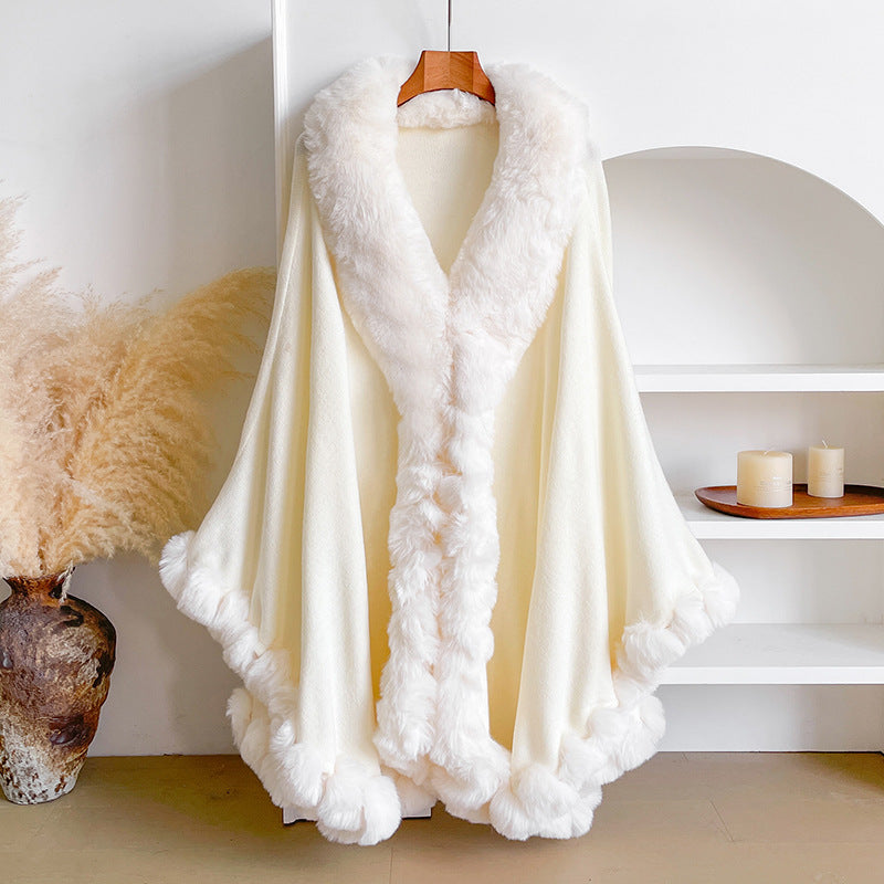Aurelia | Fur Cape Shawl