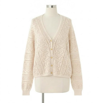 Amelia | Bohemian Hollow Knit Cardigan